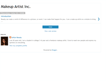 Tablet Screenshot of makeupartistinc.blogspot.com