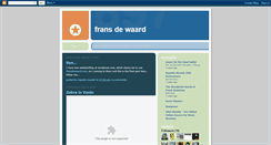 Desktop Screenshot of fransdewaard.blogspot.com