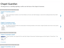 Tablet Screenshot of chapelguardian.blogspot.com