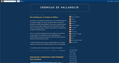 Desktop Screenshot of cronicasdevalladolid.blogspot.com