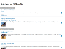 Tablet Screenshot of cronicasdevalladolid.blogspot.com