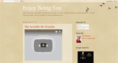 Desktop Screenshot of enjoybeingyou.blogspot.com