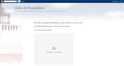 Desktop Screenshot of golesderonaldinho.blogspot.com
