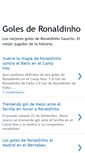 Mobile Screenshot of golesderonaldinho.blogspot.com