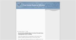 Desktop Screenshot of free-human-resource-software.blogspot.com