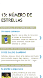 Mobile Screenshot of 13numerodeestrellas.blogspot.com