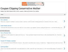 Tablet Screenshot of couponclippingconservativemother.blogspot.com