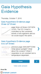 Mobile Screenshot of gaia-hypothesis-evidence.blogspot.com