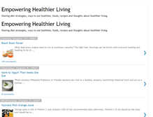 Tablet Screenshot of eatinghealthier.blogspot.com