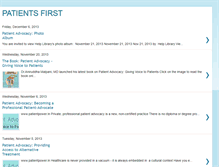 Tablet Screenshot of patients1st.blogspot.com