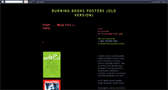 Desktop Screenshot of burningbooksposters.blogspot.com