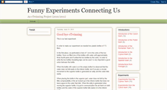Desktop Screenshot of funexperimentsconnectingus.blogspot.com