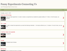 Tablet Screenshot of funexperimentsconnectingus.blogspot.com