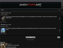 Tablet Screenshot of andyparkart.blogspot.com