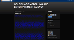 Desktop Screenshot of goldenagemodels.blogspot.com