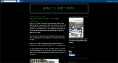 Desktop Screenshot of macsmotors.blogspot.com