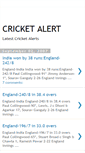 Mobile Screenshot of cricketalert.blogspot.com