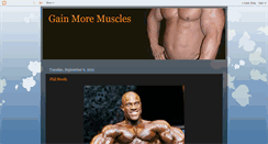 Desktop Screenshot of gain-more-muscles.blogspot.com