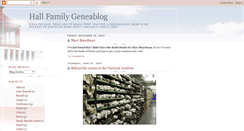 Desktop Screenshot of hallfamilytree.blogspot.com