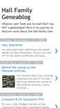 Mobile Screenshot of hallfamilytree.blogspot.com