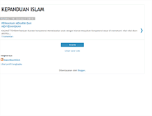 Tablet Screenshot of kepanduanislam.blogspot.com