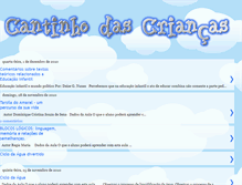 Tablet Screenshot of cantinhodascriancas2010.blogspot.com