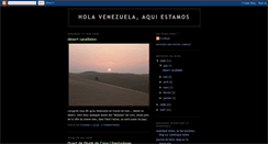 Desktop Screenshot of holavenezuelaaquiestamos.blogspot.com