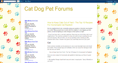 Desktop Screenshot of catdogpetforums.blogspot.com