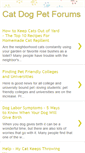 Mobile Screenshot of catdogpetforums.blogspot.com