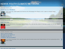 Tablet Screenshot of kenyayouthclimatenetwork.blogspot.com