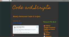 Desktop Screenshot of codeandscripts.blogspot.com