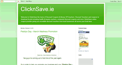 Desktop Screenshot of clicknsave.blogspot.com