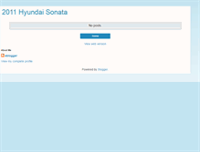 Tablet Screenshot of 2011hyundaisonata.blogspot.com