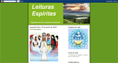 Desktop Screenshot of leiturasespiritas.blogspot.com