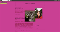 Desktop Screenshot of cristycase.blogspot.com