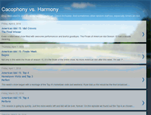 Tablet Screenshot of cacophonyvsharmony.blogspot.com