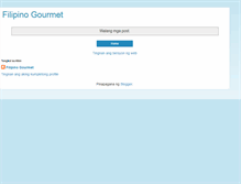 Tablet Screenshot of filipinogourmet.blogspot.com