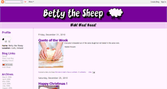 Desktop Screenshot of bettythesheep.blogspot.com