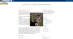 Desktop Screenshot of landoflakeshomeschool.blogspot.com