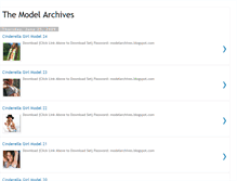 Tablet Screenshot of modelarchives.blogspot.com