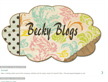 Tablet Screenshot of becky-blogs.blogspot.com