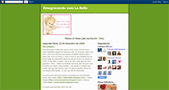 Desktop Screenshot of emagrecendocomlabelle.blogspot.com