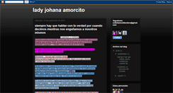 Desktop Screenshot of ladyjohanaamorcito.blogspot.com