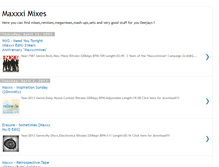 Tablet Screenshot of maxxximixes.blogspot.com