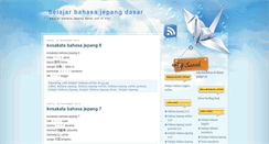 Desktop Screenshot of belajarbahasajepangdasar.blogspot.com