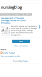 Mobile Screenshot of nursingblogging.blogspot.com