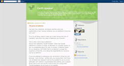 Desktop Screenshot of earthspeaker.blogspot.com