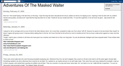 Desktop Screenshot of maskedwaiter.blogspot.com