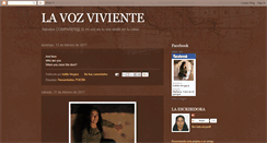 Desktop Screenshot of lavozviviente.blogspot.com