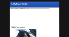 Desktop Screenshot of healthybeautyskincare.blogspot.com